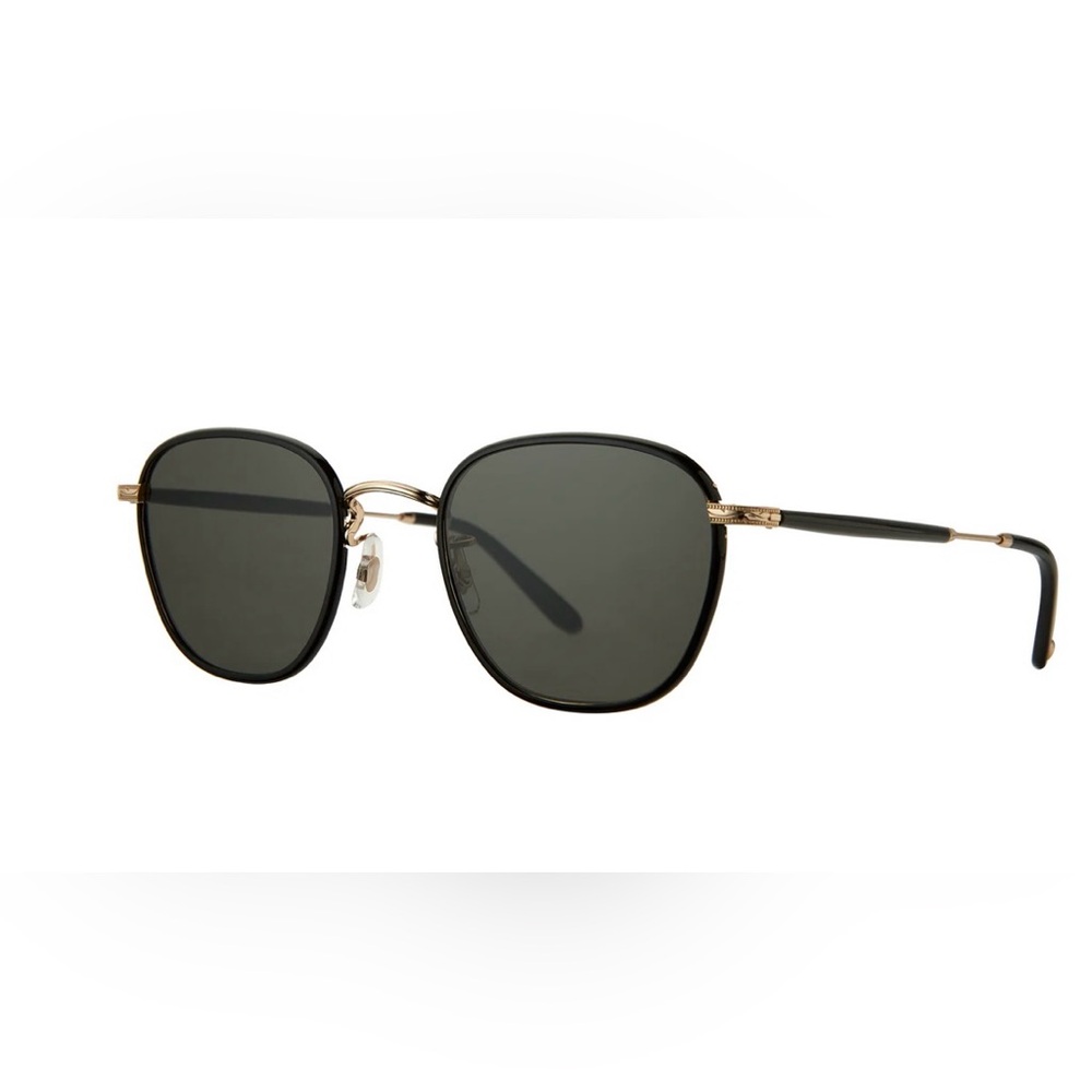 Authentic Garrett Leight Black & Gold Grant Sunglasses
